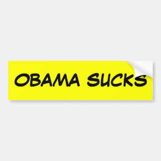 AUTOCOLLANT DE VOITURE OBAMA SUCE