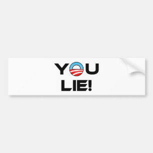 Autocollant De Voiture Obama, Tu Mens