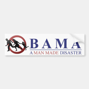 Autocollant De Voiture Obama - un homme a fait la catastrophe : Amnistie