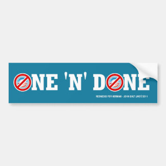 AUTOCOLLANT DE VOITURE OBAMA UN "N" FAIT