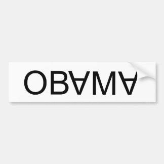 Autocollant De Voiture OBAMA upside-down, vers le bas, vers le bas !