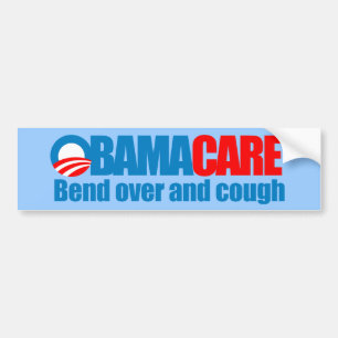 Autocollant De Voiture Obamacare - courbure plus d'et toux