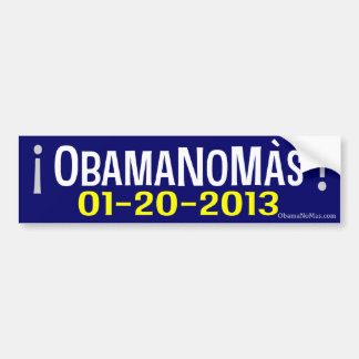 AUTOCOLLANT DE VOITURE OBAMANOMAS ! 01-20-2013