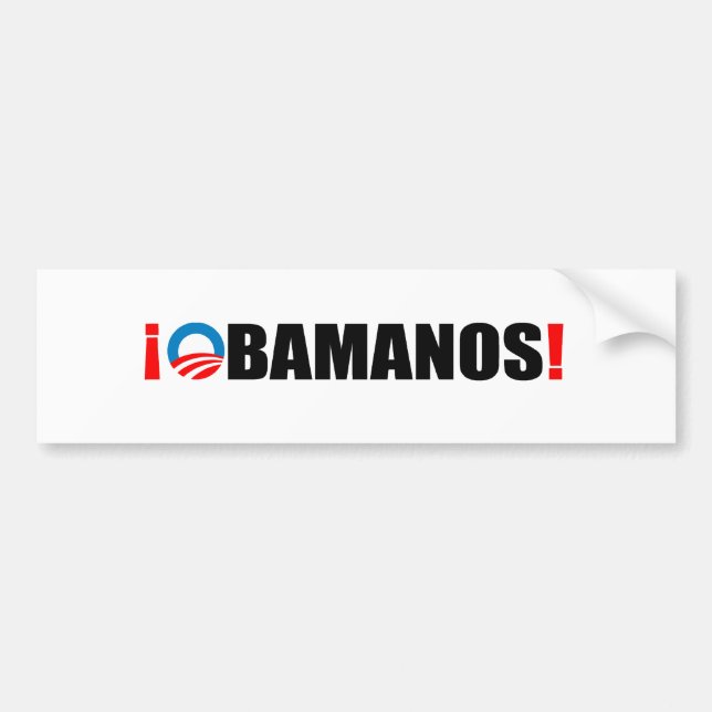 AUTOCOLLANT DE VOITURE OBAMANOS (Devant)