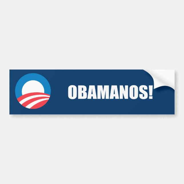 AUTOCOLLANT DE VOITURE OBAMANOS (2) (Devant)