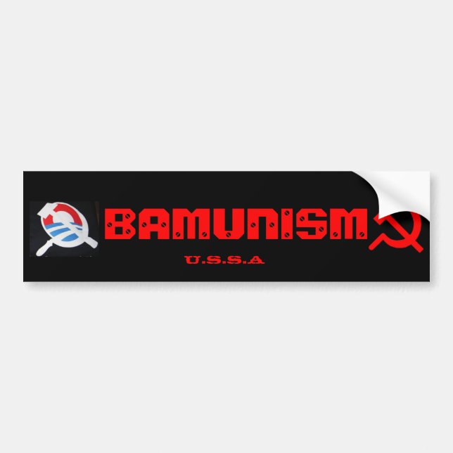 Autocollant De Voiture Obamunism (Devant)