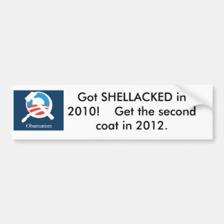 Autocollant De Voiture obamunism, obtenu SHELLACKED en 2010 !    Obtenez