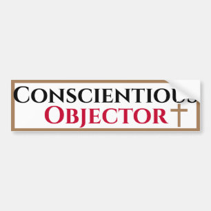 Autocollant De Voiture Objecteur de conscience