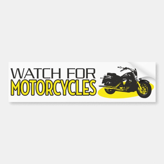 Autocollant De Voiture Observez pour des motos (Devant)