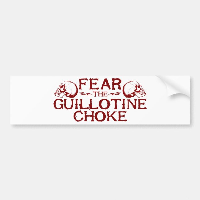 Autocollant De Voiture Obstruction de guillotine (Devant)
