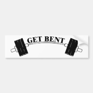 Autocollant De Voiture Obtenez le T-shirt coudé d'haltère