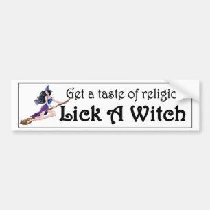 Autocollant De Voiture obtenez un goût de religion lèchent un wiccan