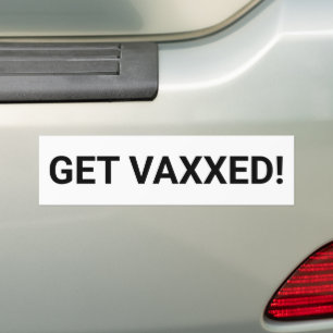 Autocollant De Voiture Obtenir un texte personnalisé Vaxxe minimaliste mo