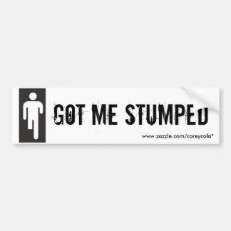 Autocollant De Voiture Obtenu me Stumped
