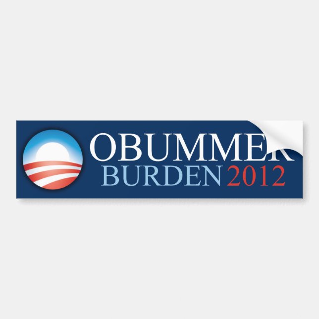 Autocollant De Voiture Obummer - charge 2012 - adhésif pour pare-chocs (Devant)