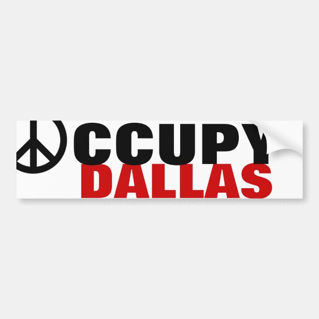 AUTOCOLLANT DE VOITURE OCCUPER DALLAS (Devant)