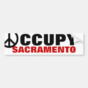 AUTOCOLLANT DE VOITURE OCCUPER SACRAMENTO