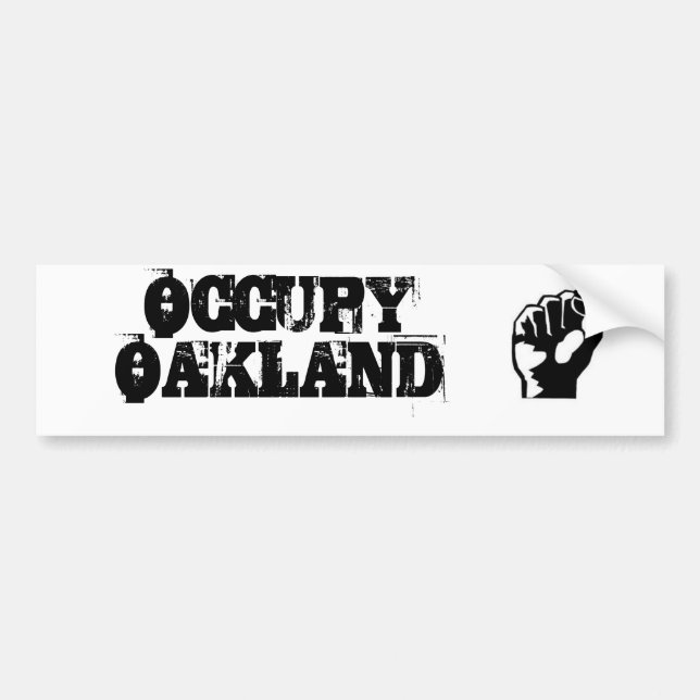Autocollant De Voiture Occupez l'adhésif pour pare-chocs d'Oakland (Devant)