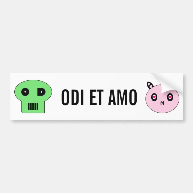 Autocollant De Voiture ODI et AMO (Devant)