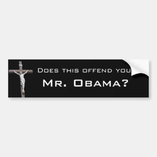 Autocollant De Voiture Offensé, M. Obama ?