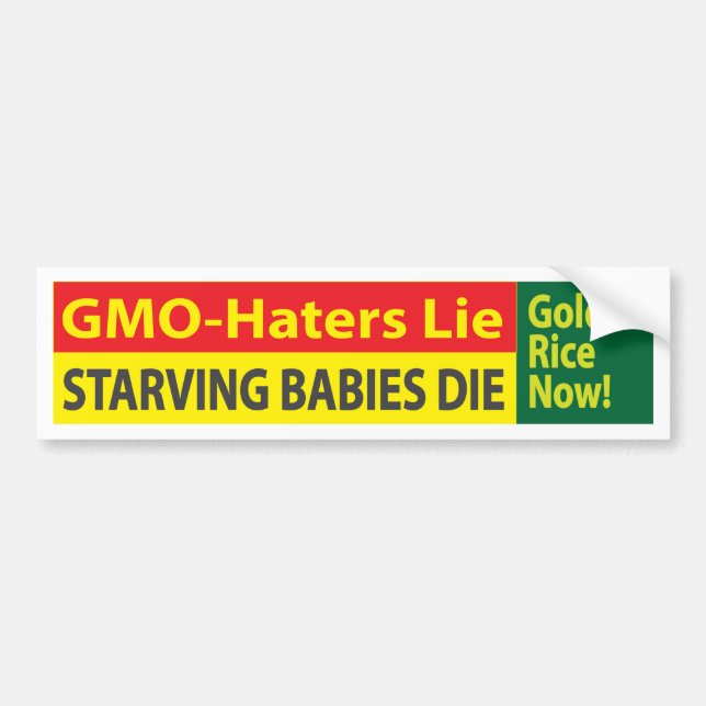 Autocollant De Voiture OGM-haters (Devant)