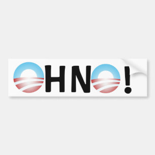 Autocollant De Voiture Oh aucun anti Obama