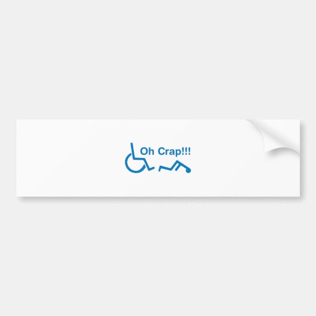 Autocollant De Voiture oh merde (Devant)