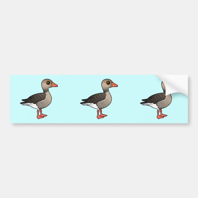 Autocollant De Voiture Oie de Graylag (Devant)