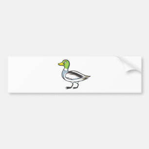 Autocollant De Voiture Oiseau sérieux de canard de Mallard