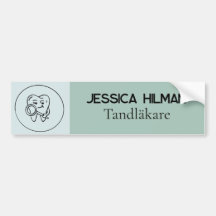 Olive green Dentist/all Sticker logo Personalized