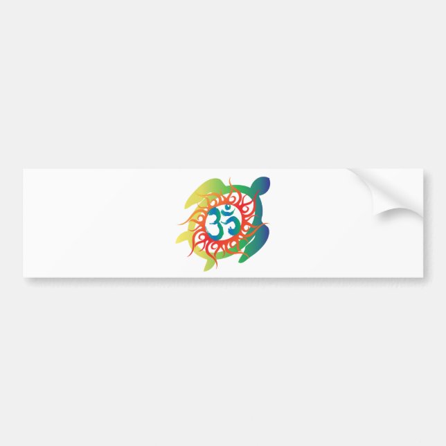 Autocollant De Voiture OM-Tatto-Vibrant-Tortue (Devant)