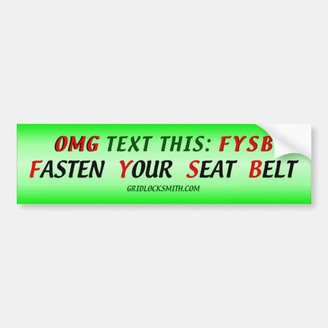 Autocollant De Voiture OMGtextFYSB (Devant)
