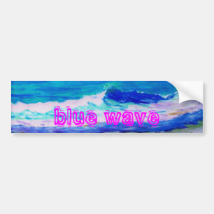Autocollant De Voiture onde bleue