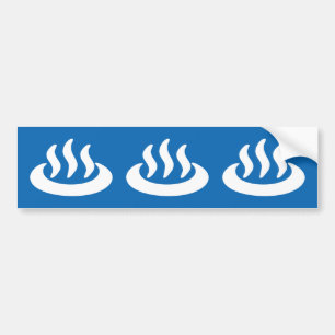 Autocollant De Voiture Onsen ♨ Source Thermale 温泉 Panneau Japonais