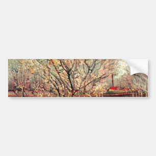 Autocollant De Voiture Orchard in Blossom, Plum Trees by Vincent van Gogh