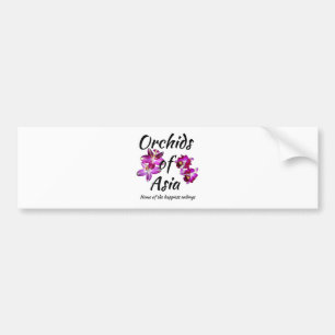 Autocollant De Voiture Orchidées d'Asie