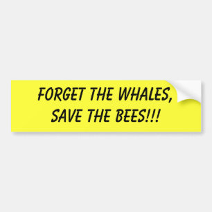 Autocollant De Voiture oubliez que les baleines sauvent l'adhésif pour