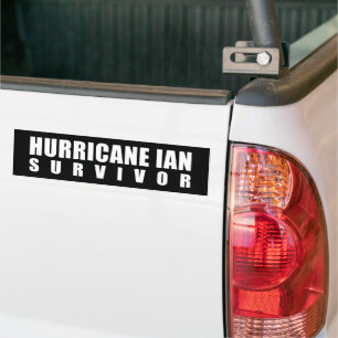 Autocollant De Voiture Ouragan Ian Survivor
