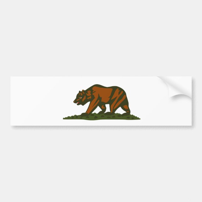 Autocollant De Voiture Ours de la Californie (Devant)