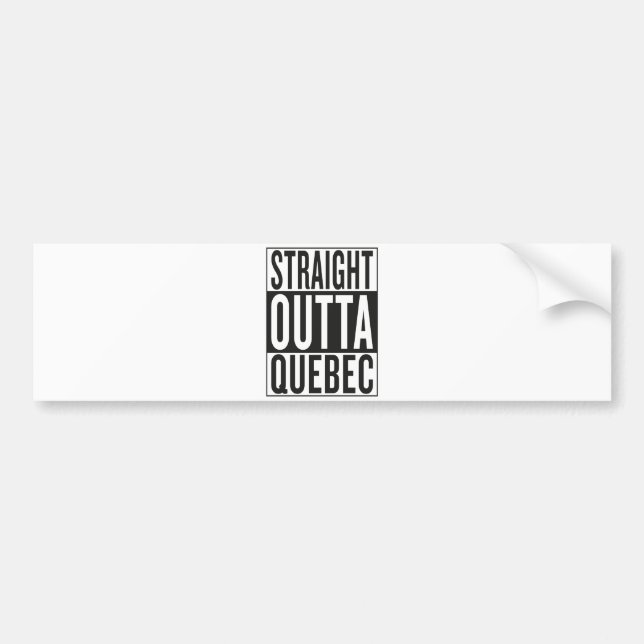 Autocollant De Voiture outta droit Québec (Devant)
