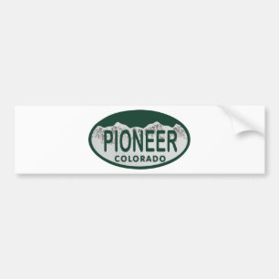 Autocollant De Voiture Ovale pionnier de permis du Colorado