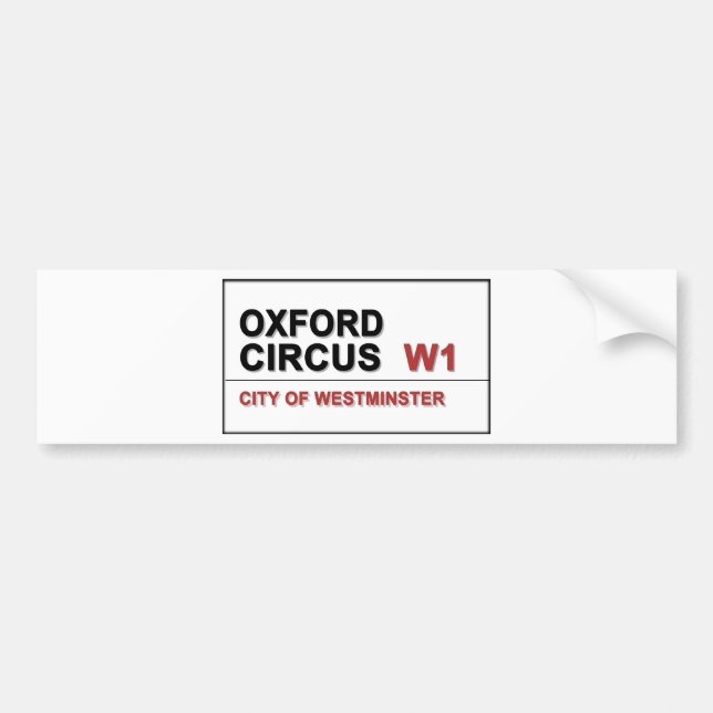 Autocollant De Voiture Oxford Circus (Devant)