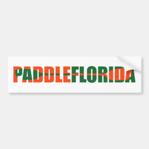Autocollant De Voiture Paddle Florida Kayaking