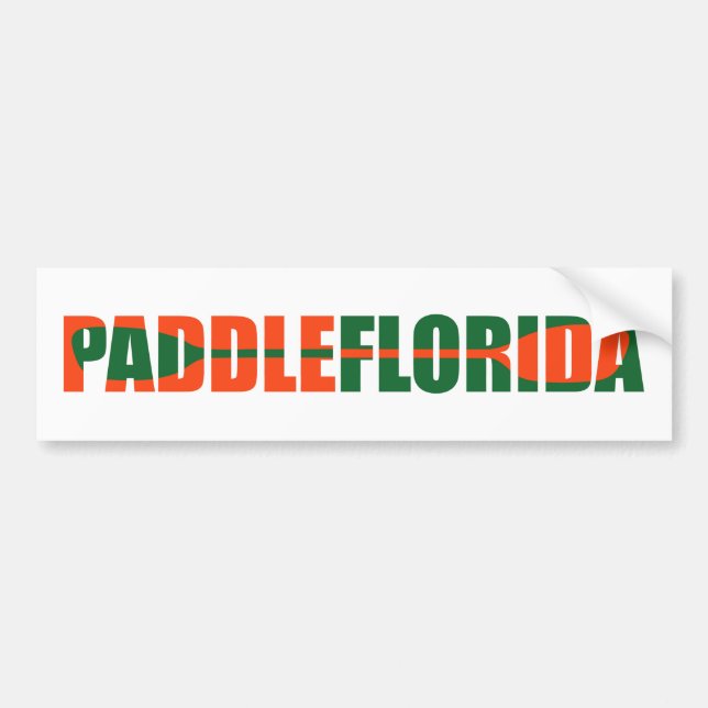Autocollant De Voiture Paddle Florida Kayaking (Devant)