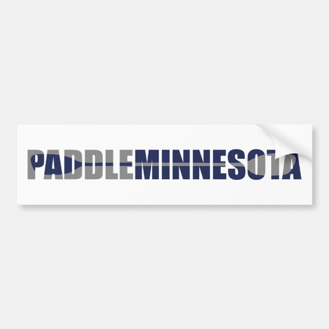 Autocollant De Voiture Paddle Minnesota Kayaking (Devant)