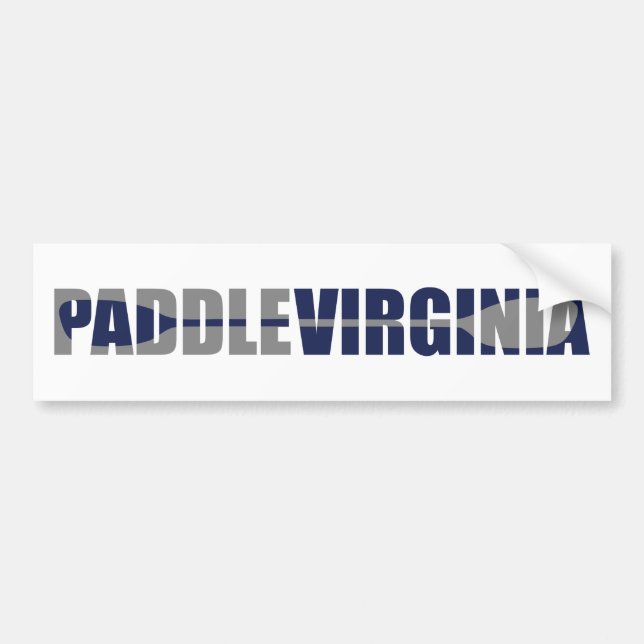Autocollant De Voiture Paddle Virginia Kayaking (Devant)