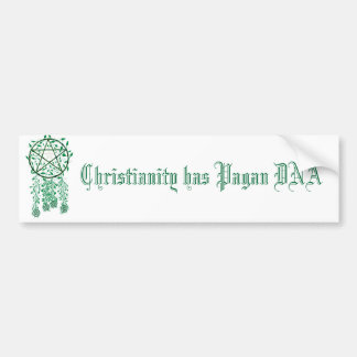 Autocollant De Voiture PAG, christianisme a l'ADN de païen