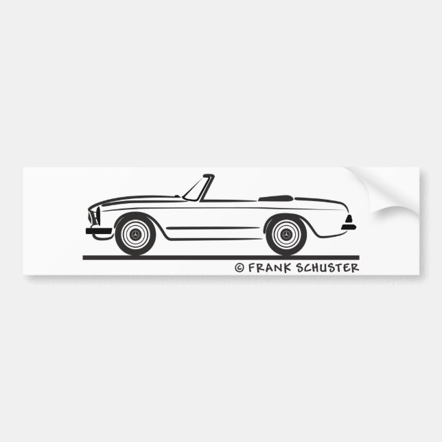 Autocollant De Voiture Pagode Mercedes SL Kabrio (Devant)