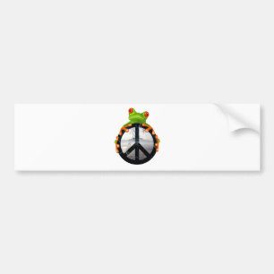 Autocollant De Voiture paix frog1