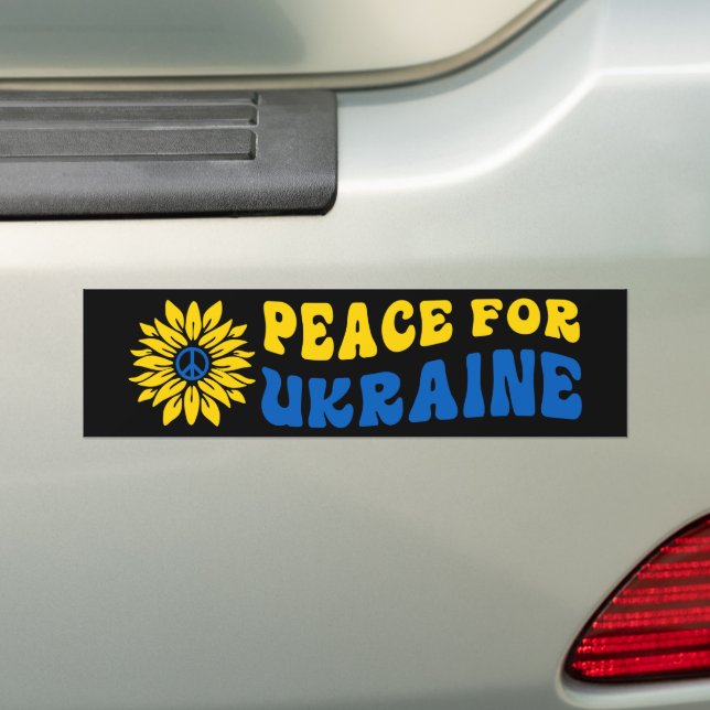 Autocollant De Voiture Paix pour tournesol Ukraine (En voiture)